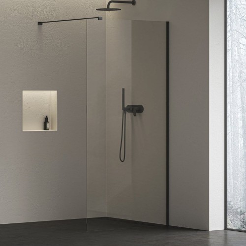 Walk-in Ravak Air Wall 120cm czarny-mat GW9WG0300Z1C