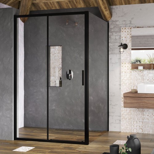 Ścianka Ravak Blix Slim 80cm czarny-mat X9BM40300Z1
