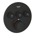 Grohe Grohtherm Smartcontrol podtynkowa bateria termostatyczna do obsługi trzech wyjść wody, kolor czarny mat (phantom black) 29508KF0