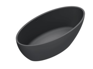 Catalano Vasca wanna wolnostojąca konglomerat 165x80x52 kolor czarny mat ( Nero Satinato ) 7239010022