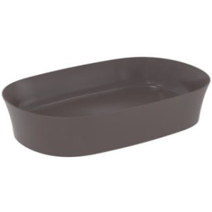 Ideal Standard Ipalyss Umywalka nablatowa owalna 60 cm z cienkimi ściankami kolor Ciemnoszary mat (Slate Grey) E1396V5