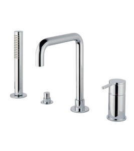 Emmevi Filo bateria wannowa 4- otworowa, kolor chrom 85120CR