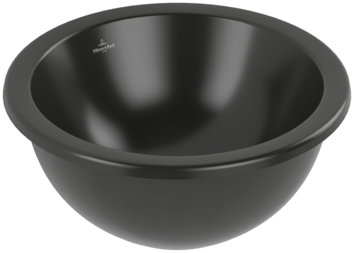 Villeroy&Boch Loop & Friends umywalka podblatowa 38x38 z przelewem, CeramicPlus, kolor czarny mat 4A5200R7