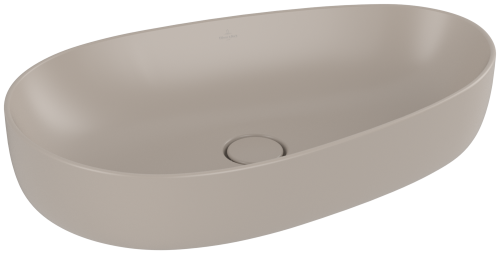 Villeroy&Boch Antao umywalka nablatowa 650x400mm powłoka CeramicPlus, kolor beżowy mat (Almond)  4A7465AM