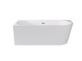 Besco Zoya wanna wolnostojąca narożna 170x80 cm, wersja lewa maskownica biała, kolor biały, #WAS-170-ZLB