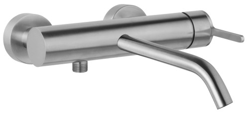 Emmevi Filo Inox bateria wannowa ścienna, kolor stal szczotkowana INOX  85001INOX