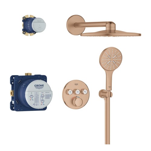 Grohe Grohtherm Smartcontrol  310 zestaw natryskowy podtynkowy termostatyczny, kolor złoty szczotkowany (Brushed warm sunset) 34863DL0