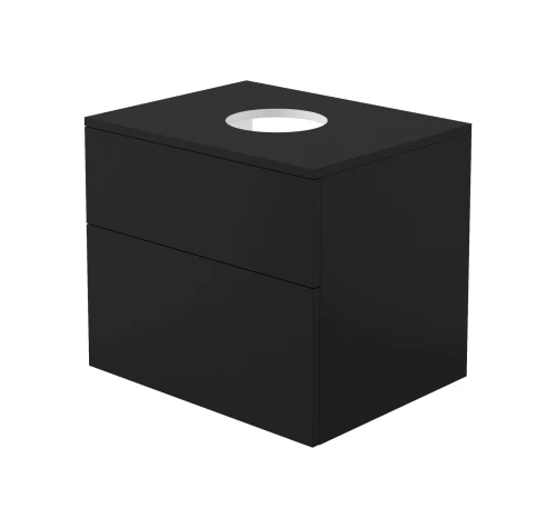 Deante Prizma szafka podumywalkowa z blatem, 60x47cm, kolor czarny mat (Nero) SDI_NB61