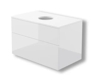 Deante Prizma szafka podumywalkowa z blatem, 80x47cm, kolor biały połysk SDI_6B81