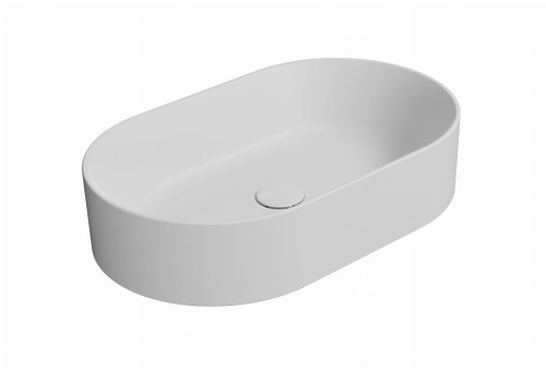 GSI Ceramica Kube X umywalka nablatowa 60x37, powłoka Extraglaze Antibacterial, kolor biały mat (bianco opaco)  945809