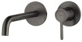 Bateria umywalkowa podtynkowa grafit szczotkowany Emmevi Filo Gunmetal 85155CNS