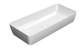 GSI Ceramica Nubes umywalka nablatowa prostokątna 80x40cm powłoka Extraglaze Antibacterial kolor, biały połysk (bianco lucido) 904011