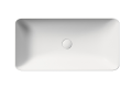GSI Ceramica Nubes umywalka nablatowa prostokątna 80x40cm, kolor biały-mat (bianco opaco) 904009
