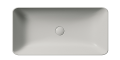 GSI Ceramica Nubes umywalka nablatowa prostokątna 80x40cm, kolor szary-mat (cenere opaco) 90401