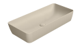 GSI Ceramica Nubes umywalka nablatowa prostokątna 80x40cm, kolor piaskowy-mat (creta opaco) 904008