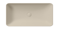 GSI Ceramica Nubes umywalka nablatowa prostokątna 80x40cm, kolor piaskowy-mat (creta opaco) 904008