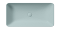 GSI Ceramica Nubes umywalka nablatowa prostokątna 80x40cm, kolor niebieski mat (Ghiaccio opaco) 904015