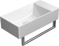 GSI Ceramica Kube X umywalka wisząca prostokątna 50x25cm powłoka Extraglaze Antibacterial kolor biały połysk (bianco lucido) 9486011