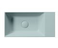 GSI Ceramica Kube X umywalka wisząca prostokątna 50x25cm, kolor niebieski mat (Ghiaccio opaco) 9486015