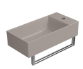 GSI Ceramica Kube X umywalka wisząca prostokątna 50x25cm, kolor kawowy-mat (tortora opaco) 9486005
