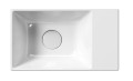 GSI Ceramica Kube X umywalka wisząca prostokątna 40x23cm powłoka Extraglaze Antibacterial kolor biały połysk (bianco lucido) 9484011