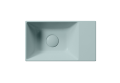 GSI Ceramica Kube X umywalka wisząca prostokątna 40x23cm, kolor niebieski mat (Ghiaccio opaco) 9484015