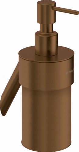 Deante Silia dozownik do mydła 250 ml ścienny, kolor brąz szczotkowany ADI_C421