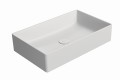 GSI Kube X umywalka prostokątna nablatowa 60x37 cm, kolor biały-mat (bianco opaco) 945309