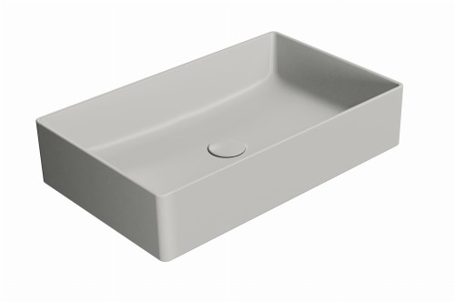 GSI Kube X umywalka prostokątna nablatowa 60x37 cm, kolor szary-mat (cenere opaco) 945317