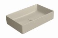 GSI Kube X umywalka prostokątna nablatowa 60x37 cm, kolor piaskowy-mat (creta opaco) 945308