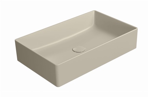 GSI Kube X umywalka prostokątna nablatowa 60x37 cm, kolor piaskowy-mat (creta opaco) 945308