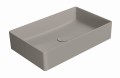 GSI Kube X umywalka prostokątna nablatowa 60x37 cm, kolor kawowy-mat (tortora opaco) 945305