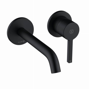 Kludi Nova Fonte bateria umywalkowa podtynkowa  L-180mm, kolor czarny-mat 202443915