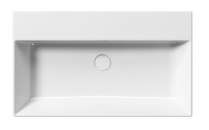 GSI Ceramica Kube X umywalka 80x47 cm prostokątna ścienna biała połysk 9422011