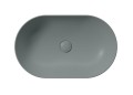GSI Ceramica Pura umywalka nablatowa owalna 60x37 cm, kolor zielony- mat (agave opaco) 883404