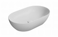 GSI Ceramica Pura umywalka nablatowa owalna 60x37 cm, kolor biały- mat (bianco opaco) 883409