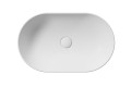 GSI Ceramica Pura umywalka nablatowa owalna 60x37 cm, kolor biały- mat (bianco opaco) 883409
