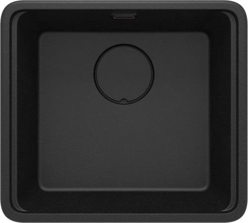 Deante Momi zlewozmywak granitowy 50x45cm 1 komorowy, wpuszczany/podblatowy kolor grafit metalik ZKM_G10A