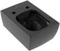 Villeroy&Boch Memento 2.0 miska WC wisząca bez kołnierza, powłoka CeramicPlus kolor czarny mat (Pure Black) 4633R0R7