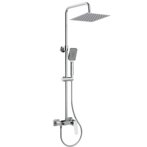 Valvex Soho kolumna natryskowa natynkowa z deszczownica 25x25 cm, kolor chrom 2417280