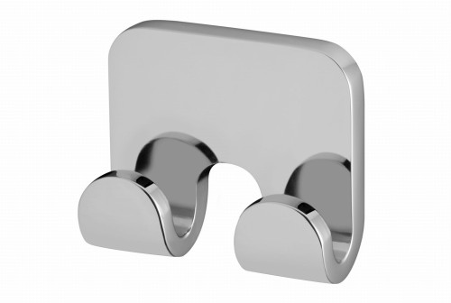 Bisk Natura podwójny wieszak łazienkowy, kolor chrom 04315.jpg