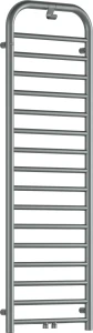 Deante Silia grzejnik łazienkowy 1570x500mm, kolor stalowy mat  AGI_FG51