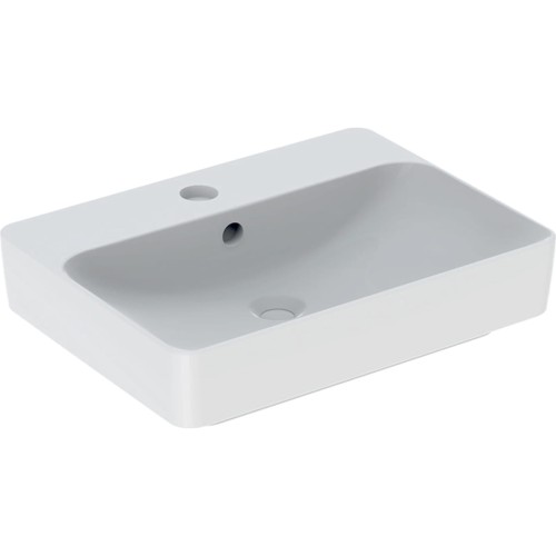 Umywalka Geberit VariForm prostokątna 60 cm, z otworem na baterię 500.780.01.2