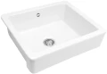 Deante Sabor zlewozmywak ceramiczny 1 komorowy wpuszczany 615x485mm, kolor biały ZCB_610H
