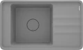 Deante Momi zlewozmywak granitowy 1,5 komorowy z ociekaczem  820x500mm, kolor szary metalik mat ZKM_S11B