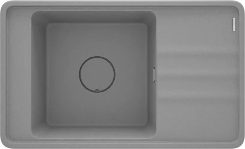 Deante Momi zlewozmywak granitowy 1,5 komorowy z ociekaczem  820x500mm, kolor szary metalik mat ZKM_S11B