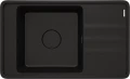 Deante Momi zlewozmywak granitowy 1 komorowy z ociekaczem  820x500mm, kolor czarny mat (Nero) ZKM_N11B