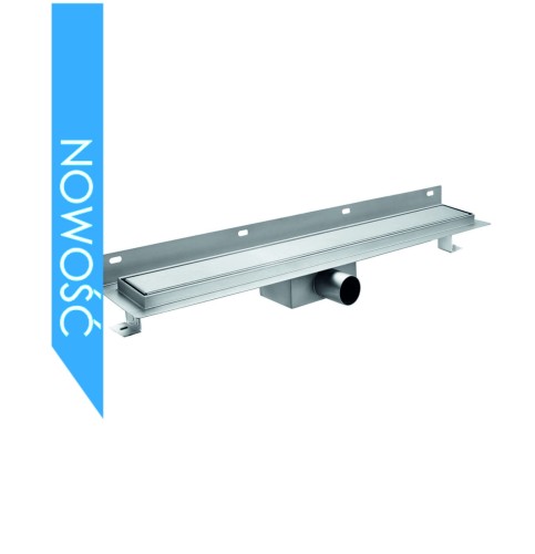 Wana odpływ liniowy przyścienny 60cm, ruszt 2w1chrom / do wypełnienia płytką PT11/WS-60
