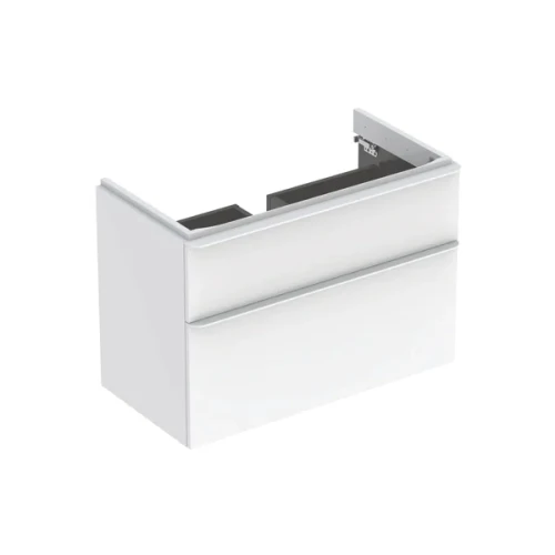 Szafka pod umywalkę 90 cm Geberit Smyle Square biały połysk 500.354.00.1