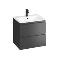 Cersanit Moduo SET B817 60cm DSM (szafka + umywalka) kolor antracyt S801-472-DSM